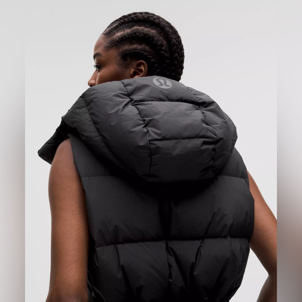 Lululemon Athletica Black Wunder Puff Cropped Puffer Vest - Picture 11 of 12